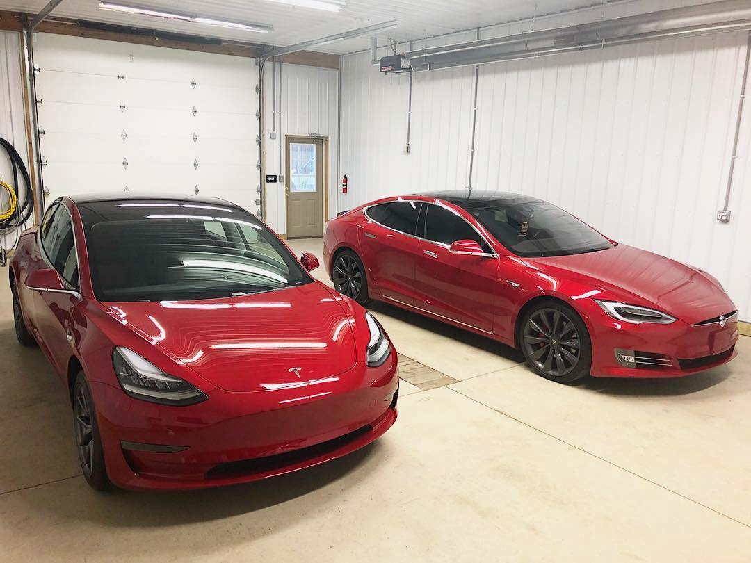 Tesla's with window tint